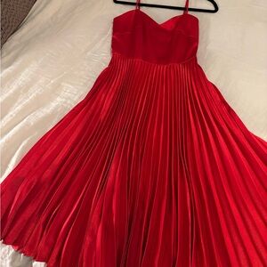 Gianni Bini Red Pleated Dress